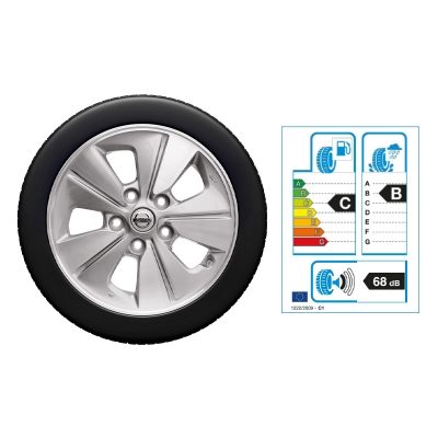 NISSAN E-NV200 15"-Winterkomplettrad Aluminium, Silber