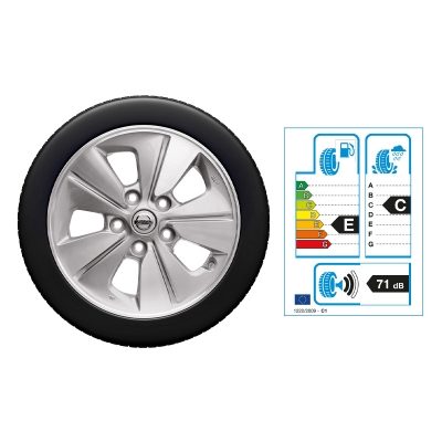 NISSAN E-NV200 15"-Winterkomplettrad Aluminium, Silber