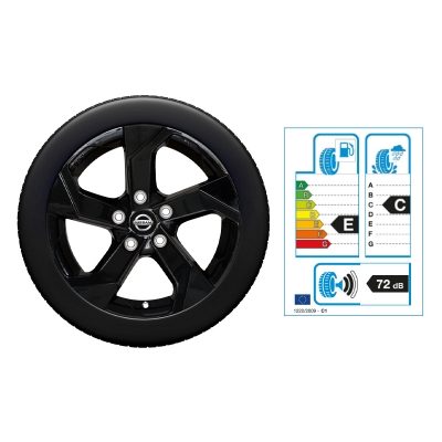 NISSAN QASHQAI 17"-Winterkomplettrad Aluminium, Schwarz