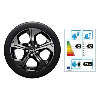 NISSAN X-TRAIL 17"-Winterkomplettrad Aluminium, Schwarz