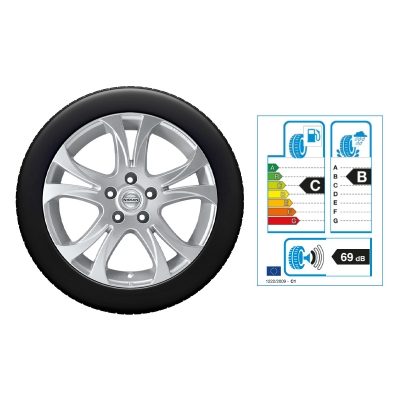 NISSAN QASHQAI 17"-Winterkomplettrad Aluminium, Silber