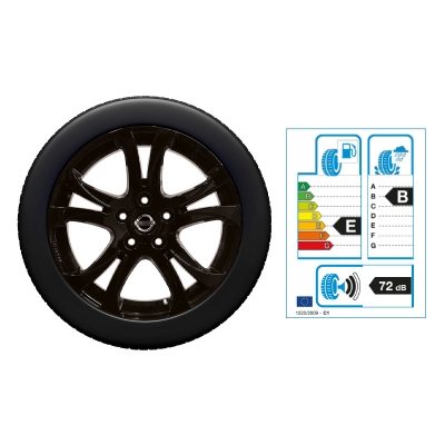 NISSAN QASHQAI 17"-Winterkomplettrad Aluminium, Schwarz