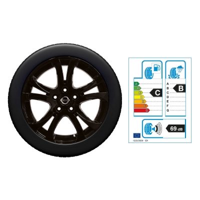 NISSAN QASHQAI 17"-Winterkomplettrad Aluminium, Schwarz