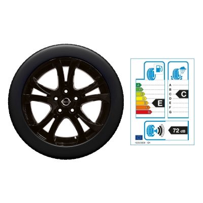 NISSAN QASHQAI 17"-Winterkomplettrad Aluminium, Schwarz
