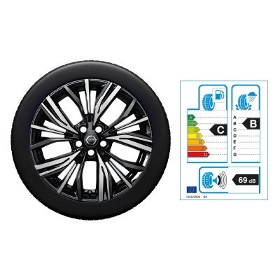 NISSAN JUKE 17"-Winterkomplettrad Aluminium, Silber