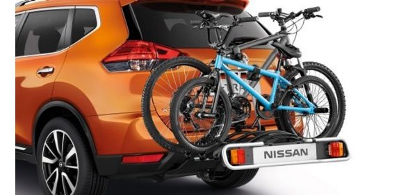 Nissan X-TRAIL fietsendrager bevestigde opvouwbare trekhaak