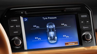 NISSAN GT-R – система за следене на налягането в гумите