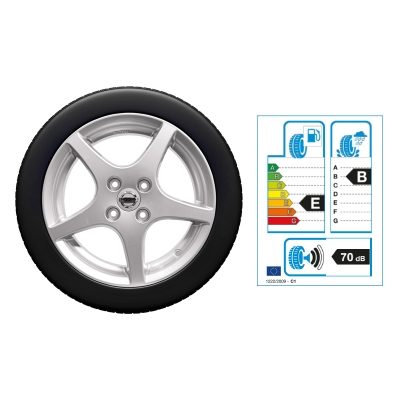 Roue complète d'hiver NISSAN MICRA 16", Aluminium, argent