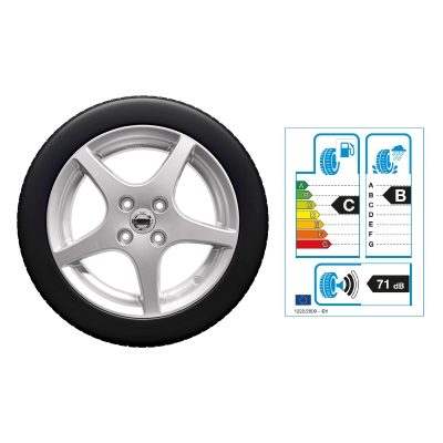 Roue complète d'hiver NISSAN MICRA 16", Aluminium, argent