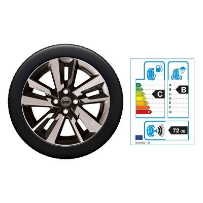 Roue complète d'hiver NISSAN MICRA 16", Aluminium, argent