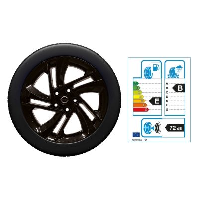 NISSAN QASHQAI 17"-Winterkomplettrad Aluminium, Schwarz