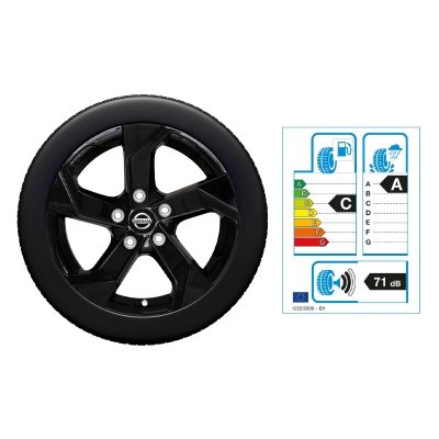 NISSAN QASHQAI 17"-Winterkomplettrad Aluminium, Schwarz