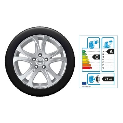 NISSAN QASHQAI 17"-Winterkomplettrad Aluminium, Silber