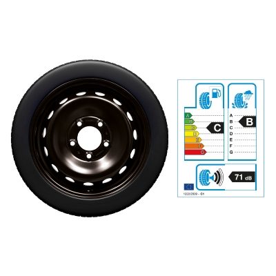 Roue complète d'hiver NISSAN MICRA 15", Acier, noir