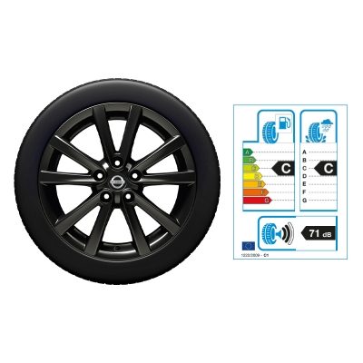 NISSAN X-TRAIL 17"-Winterkomplettrad Aluminium, Schwarz