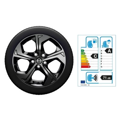 NISSAN X-TRAIL 17"-Winterkomplettrad Aluminium, Schwarz