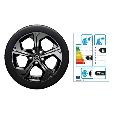 NISSAN X-TRAIL 17"-Winterkomplettrad Aluminium, Schwarz
