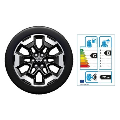 NISSAN NAVARA 17"-Winterkomplettrad Aluminium, Schwarz