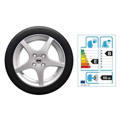 NISSAN MICRA 15"-Winterkomplettrad Aluminium, Silber