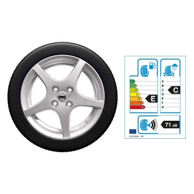 NISSAN MICRA 15"-Winterkomplettrad Aluminium, Silber