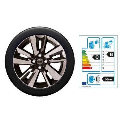 NISSAN MICRA 16"-Winterkomplettrad Aluminium, Silber