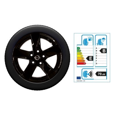 NISSAN LEAF 16"-Winterkomplettrad Aluminium, Schwarz