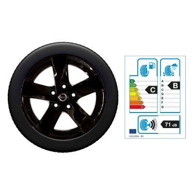 NISSAN LEAF 16"-Winterkomplettrad Aluminium, Schwarz