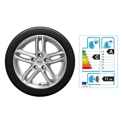 NISSAN LEAF 16"-Winterkomplettrad Aluminium, Silber