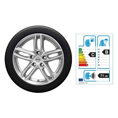 NISSAN LEAF 16"-Winterkomplettrad Aluminium, Silber