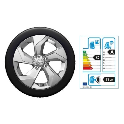 NISSAN JUKE 17"-Winterkomplettrad Aluminium, Silber