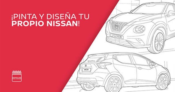 Nissan Pinta y colorea