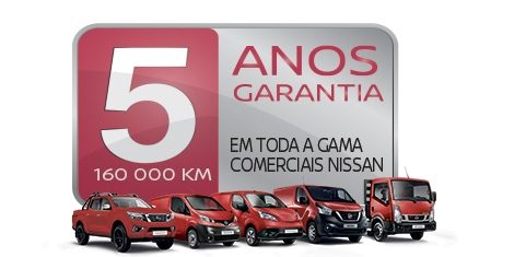 Garantia de 5 anos ou 160 000 km*
