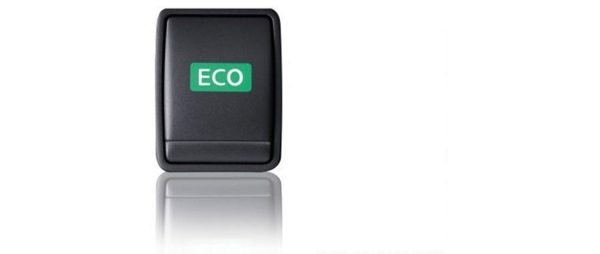 Botões de Modo Eco (Ecológico) e Modo Sport (Desportivo) do Nissan QASHQAI