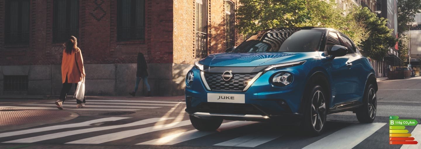 Nissan JUKE hybride en parcours urbain