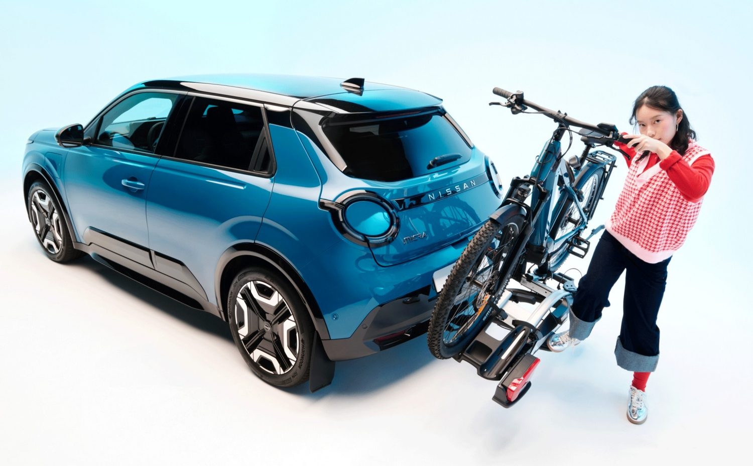Nissan Micra avec porte vélo