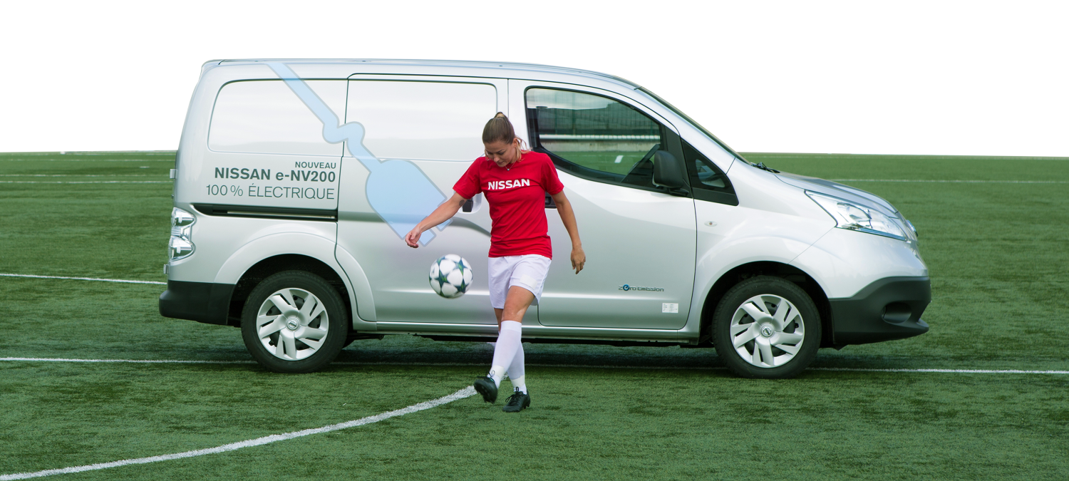 Laure Boulleau et le e-nv200