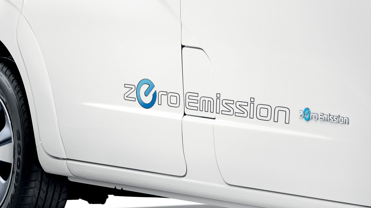 Nissan e-NV200 Evalia - Sticker "Zero Emission" gris foncé