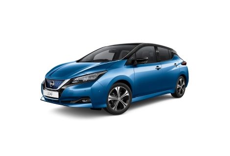 Nissan Leaf bleue