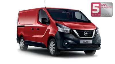 Le Nissan NV300 pour les entreprises vu de 3/4