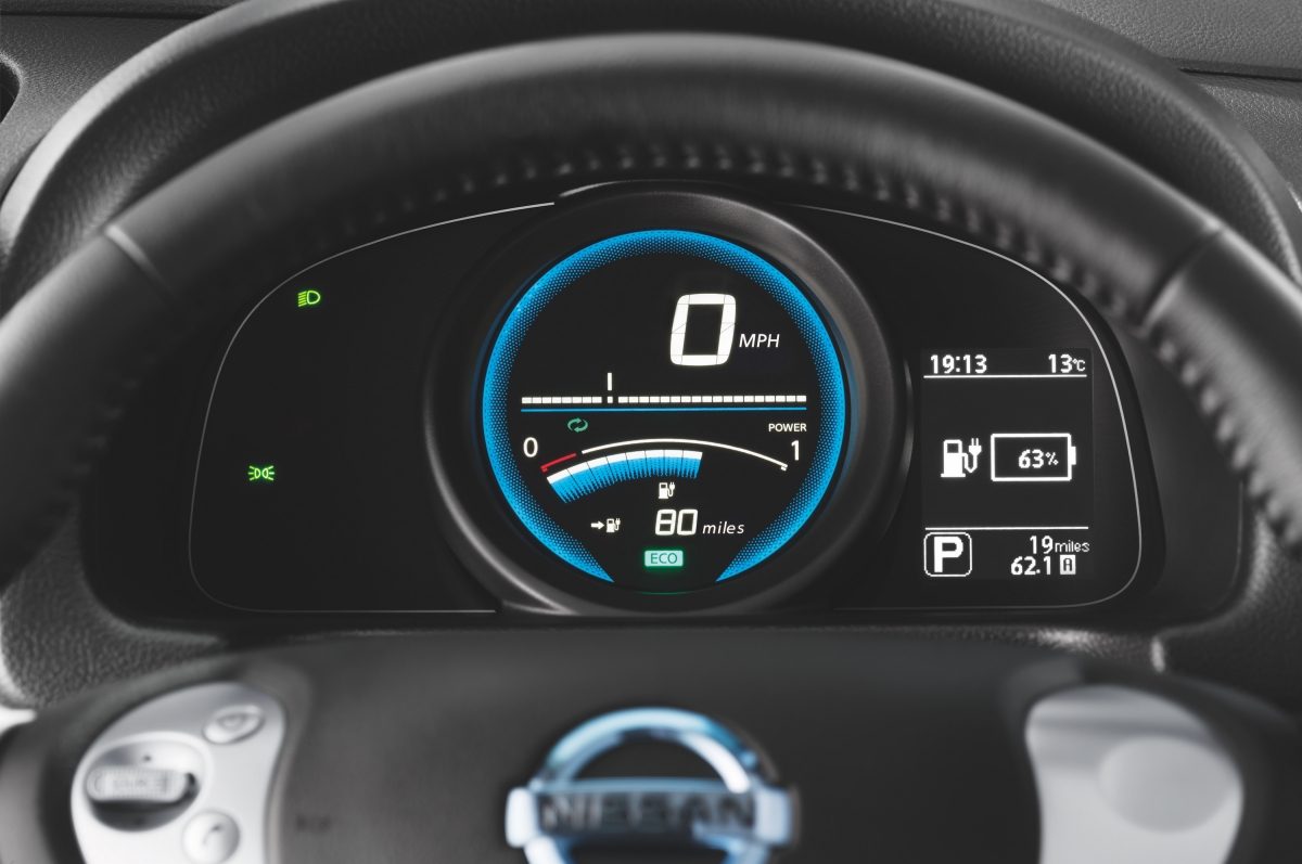 New Nissan e-NV200 Evalia dashboard