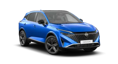 Blue Nissan Qashqai Tekna