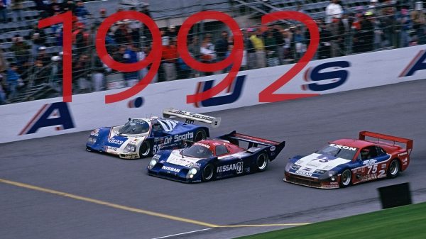 Nissan R91CP побеждает в гонках «24 часа Дейтоны» в 1992 году