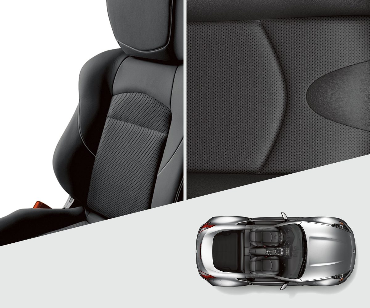 Nissan 370Z sport seats designed for driving