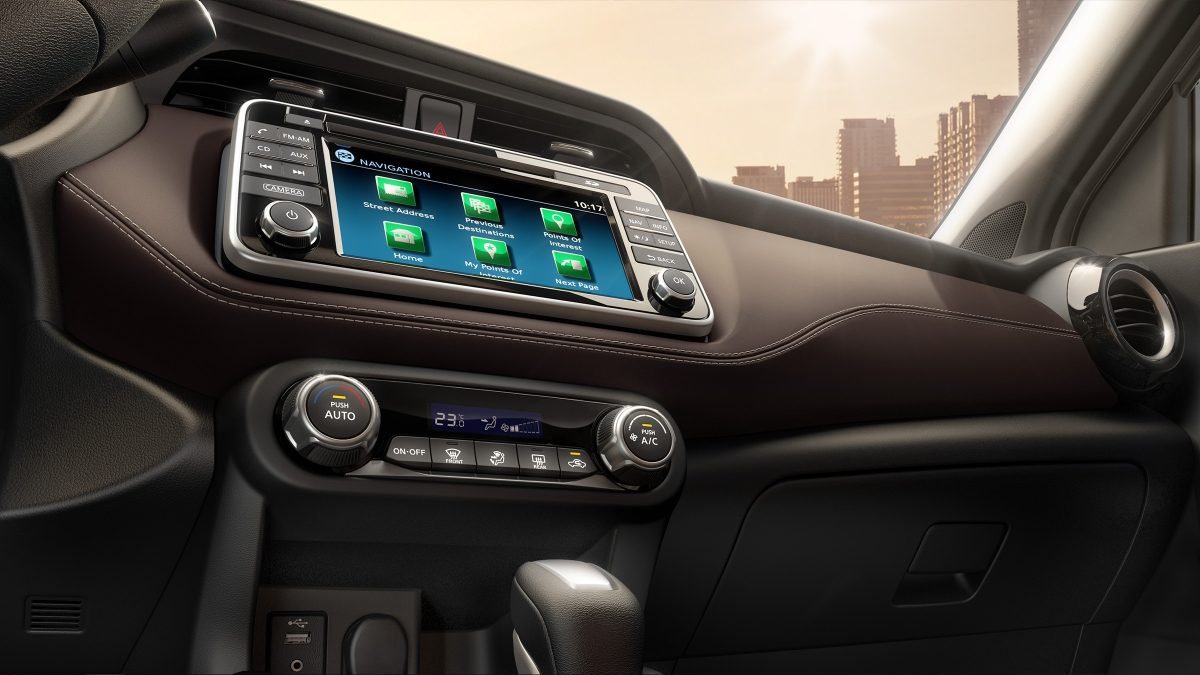Nissan Kicks-ի գործիքների վահանակի մանրամասներ