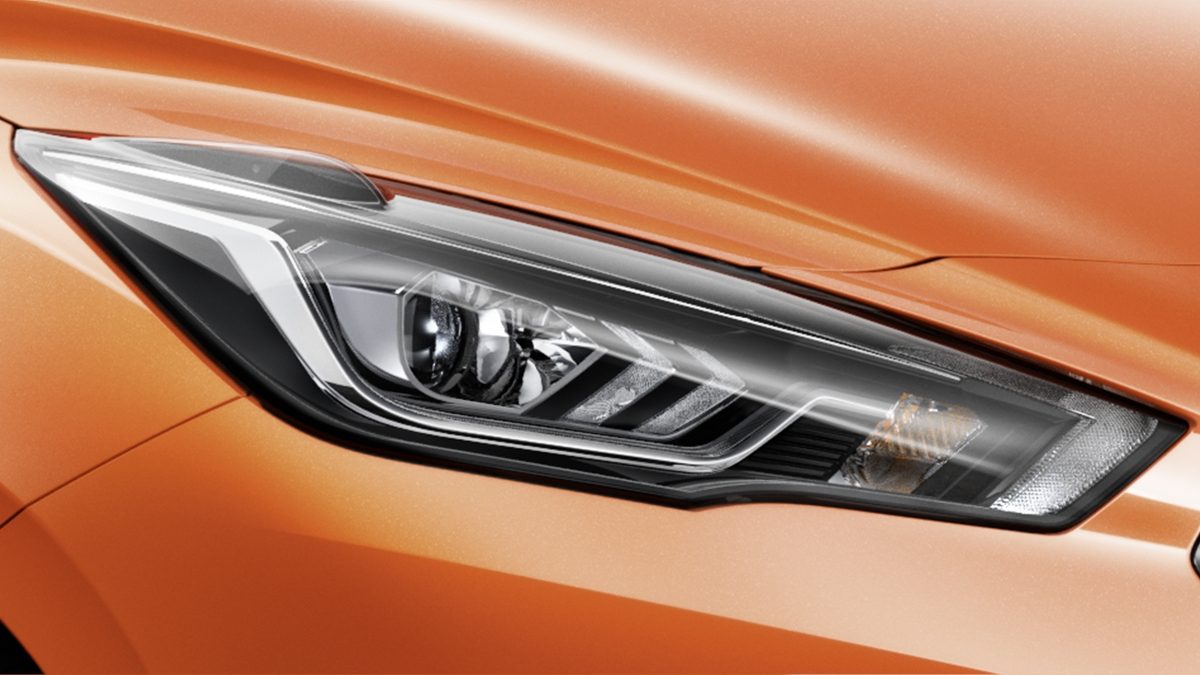 Extérieur de la Nissan MICRA, signature lumineuse à LED