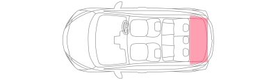 Nissan Micra Boot Capacity Illustration Rear Seats up