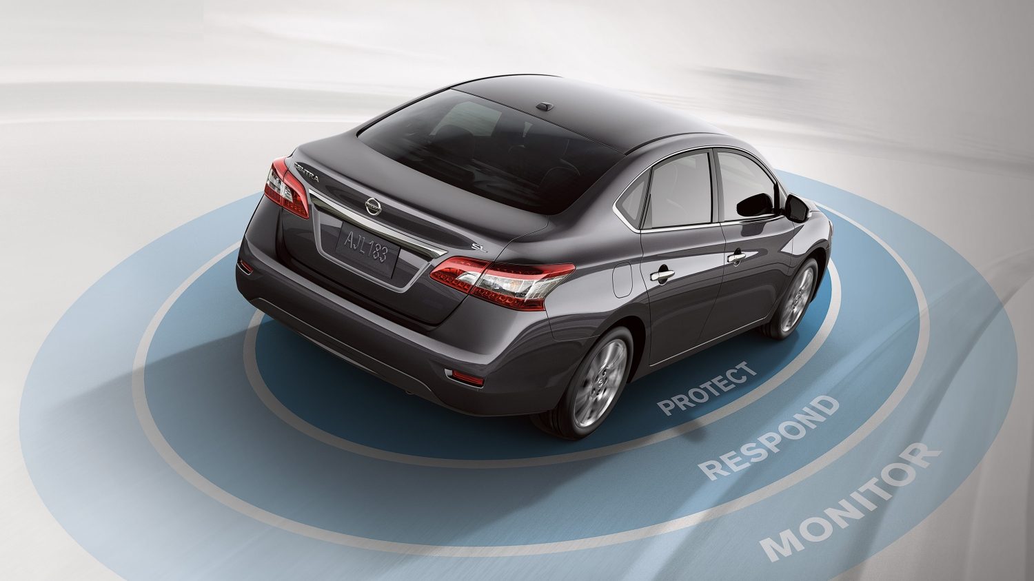 Gray Nissan Sentra - Safety Shield