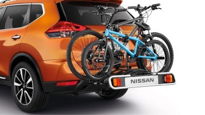 Engate de reboque dobrável montado com suporte de bicicleta do Nissan X-TRAIL