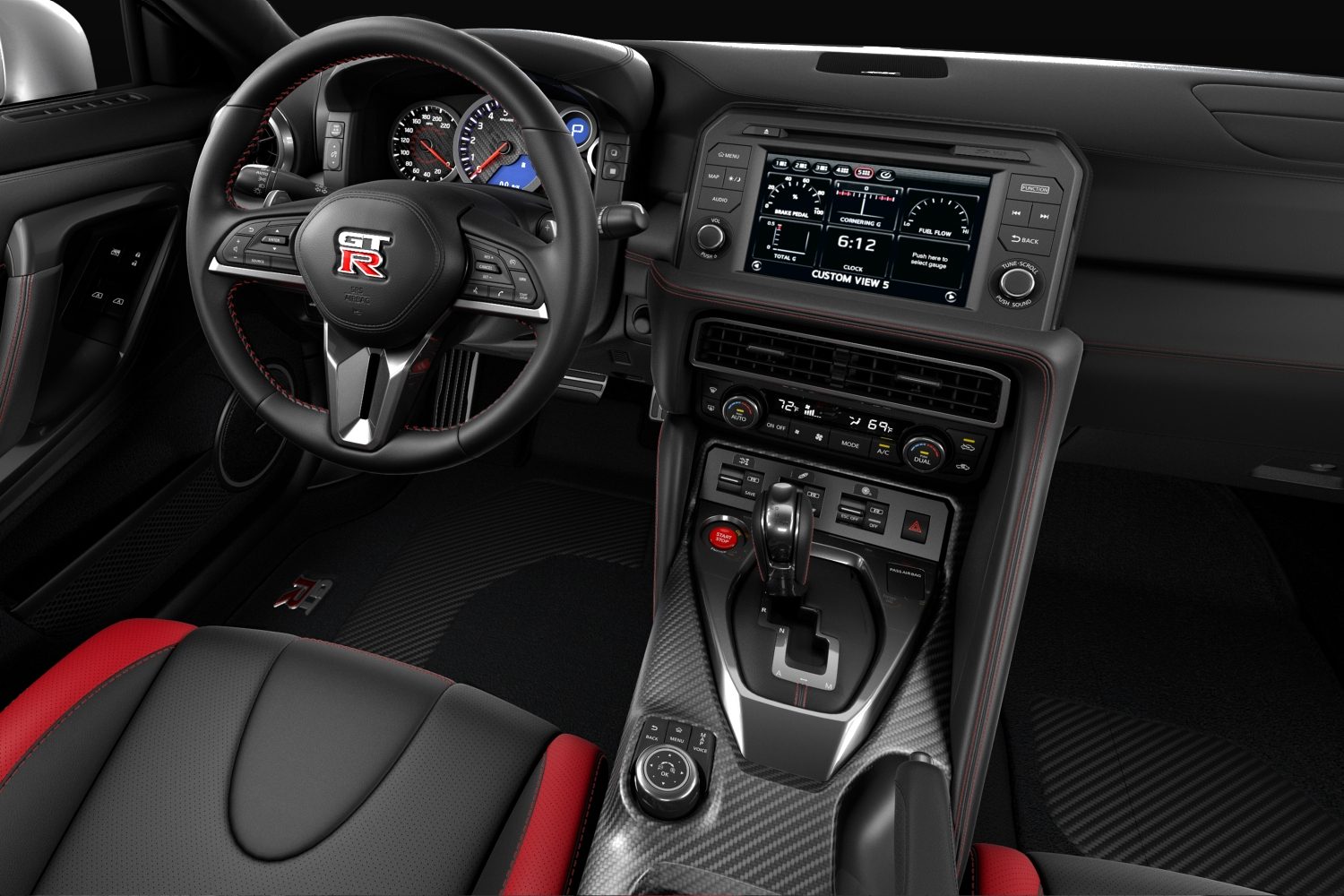 לוח המחוונים של Nissan GT-R