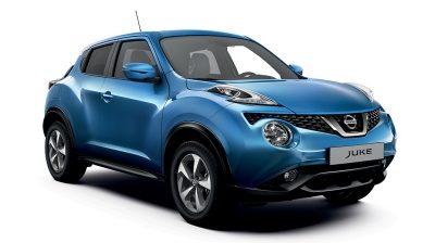 Nissan JUKE, packshot 3/4 forfra